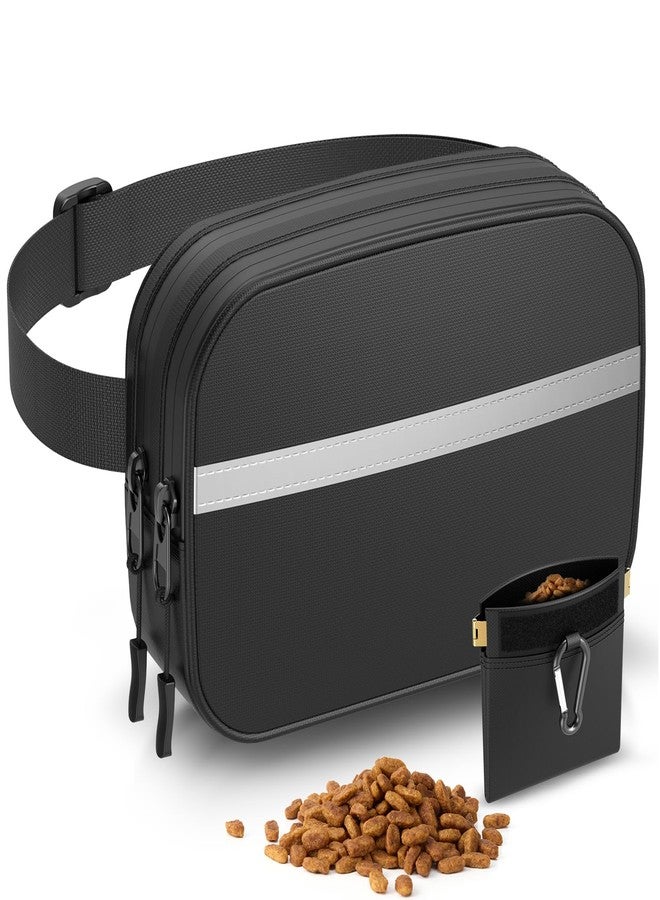 NOCOEX Dog Walking Bag with Treat Pouch: Crossbody Dog Training Pouch with Removable Auto Closing Snack Pocket & Poop Bag Dispenser - Waterproof Puppy Fanny Pack with Adjustable Waist Belt & Reflective Strip - Image 1